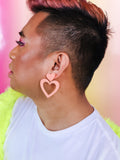 Open Heart Earrings