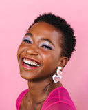 Triple Heart Earrings