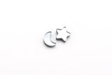 Charm Studs - Moon and Star