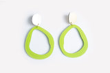 Ecoresin Earrings - Fluid Drop Large