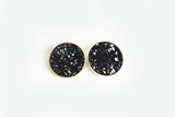 Concrete Confetti Framed Earrings - X Large Stud