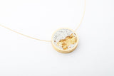 Concrete Framed Necklace - Circle - Medium