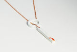 Concrete Fractured Necklace - Lariat