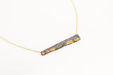 Concrete Fractured Necklace - Offset Large