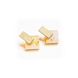 Ecoresin Earrings - Diamond Stud