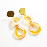 Ecoresin Earrings - Fluid Double Drop