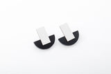 Ecoresin Earrings - Arc Stud