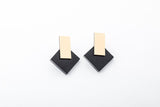 Ecoresin Earrings - Diamond Stud