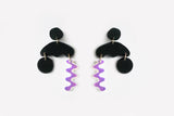 Ecoresin Squiggle Storm Earrings