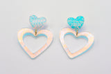 Open Heart Earrings