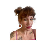 Small Peach Earrings