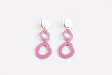 Ecoresin Earrings - Fluid Double Drop
