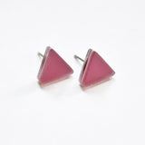 Ecoresin Stud Earrings - Triangle