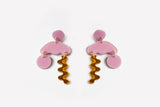 Ecoresin Squiggle Storm Earrings