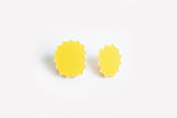 Ecoresin Scallop Earrings - Asymetric Stud