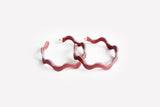 Ecoresin Squiggle Hoop Earrings Large