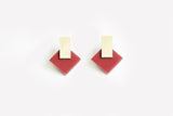 Ecoresin Earrings - Diamond Stud