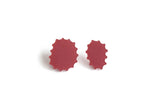 Ecoresin Scallop Earrings - Asymetric Stud