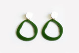 Ecoresin Earrings - Fluid Drop Large