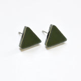 Ecoresin Stud Earrings - Triangle