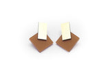Ecoresin Earrings - Diamond Stud