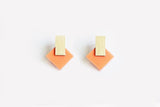 Ecoresin Earrings - Diamond Stud