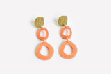 Ecoresin Earrings - Fluid Double Drop