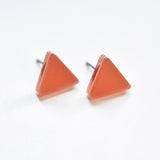 Ecoresin Stud Earrings - Triangle