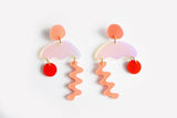 Ecoresin Squiggle Storm Earrings