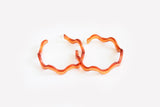 Ecoresin Squiggle Hoop Earrings Large