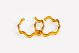 Ecoresin Squiggle Hoop Earrings Large