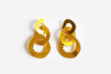 Ecoresin Scallop Earrings - Triple Link