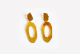 Ecoresin Scallop Earrings - Large Oval