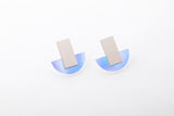 Ecoresin Earrings - Arc Stud