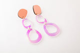 Ecoresin Earrings - Fluid Double Drop