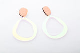 Ecoresin Earrings - Fluid Drop Large