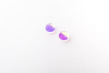 Ecoresin Stud Earrings - Circle