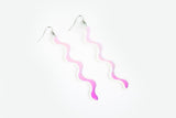 Ecoresin Squiggle Earrings Long