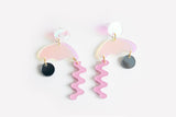 Ecoresin Squiggle Storm Earrings