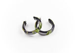 Ecoresin Hoop Earrings - Small