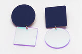 Ecoresin Earrings - Asymetric Large