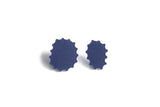 Ecoresin Scallop Earrings - Asymetric Stud