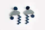 Ecoresin Squiggle Storm Earrings