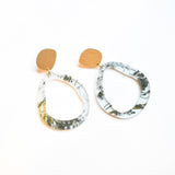 Ecoresin Earrings - Fluid Drop Large