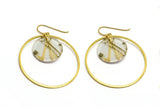 Ecoresin Earrings - Double Circle