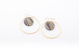 Ecoresin Earrings - Double Circle