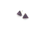Ecoresin Stud Earrings - Triangle