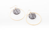 Ecoresin Earrings - Double Circle
