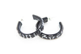 Ecoresin Hoop Earrings - Small