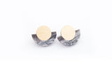 Corian Arc Circle Earrings